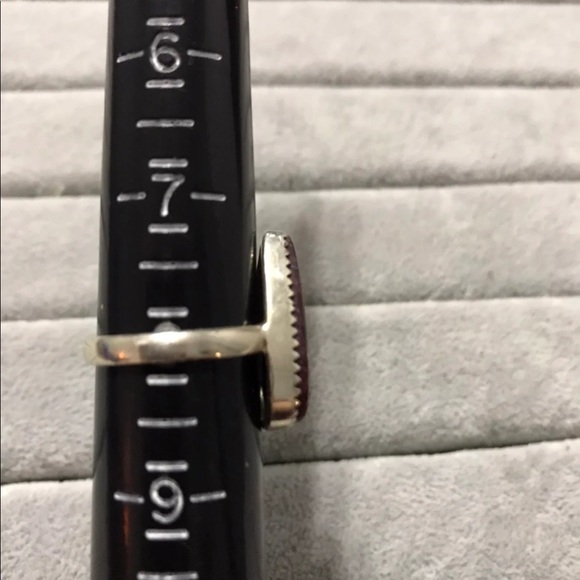 New Sterling Silver Teardrop Russian Eudialyte Ring Size 8 Red Greens Crystal - Picture 7 of 16